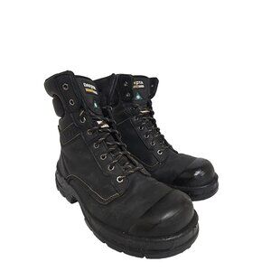 Dakota Men's 8'' 877 Steel Toe Steel Plate WP Work Boots Black Size 10M